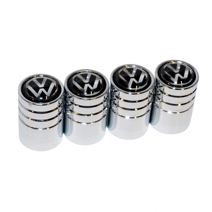 Ковпачки на ніпель для Volkswagen Alitek Long Silver (4 шт), фото 2