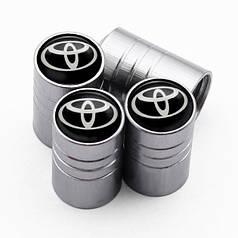 Ковпачки на ніпель для Toyota Alitek Long Silver Тойота (4 шт.)