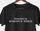 Чорна футболка directed by robert b weide white logo, фото 3