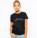 Чорна футболка directed by robert b weide white logo, фото 2