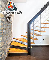 Г-образні металеві сходи відкритого типу - за індивідуальним замовленням, проєктування і виробництво
