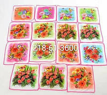 Від 20 шт. Серветки кухонні Квіти розмір 25*25 20 шт. в уп. купити оптом дешево в інтернет-магазині