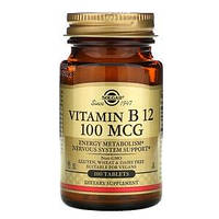 Вітамін В12 (Vitamin B12) 100 мкг Solgar 100 таблеток