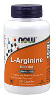 Аминокислота NOW L-Arginine 500 mg Capsules 100 капсул (4384302605)