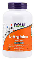 Аминокислота NOW L-Arginine 500 mg Capsules 250 капсул (4384302606)
