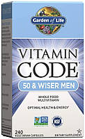 Витамины Garden of Life Vitamin Code 50 & Wiser Men 240 капсул (4384302701)