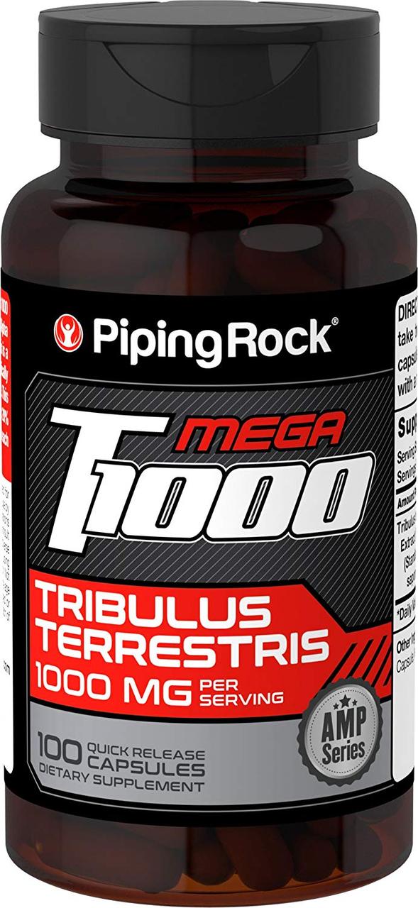 Тестостеровий бустер Piping Rock Ultra Tribulus Max 1000 мг 100 капсул (4384301788)