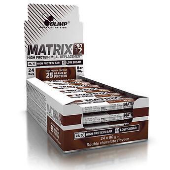 Протеїновий батончик Olimp Sport Nutrition Matrix Pro 32 24 шт. по 80 г Шоколад (4384301794)