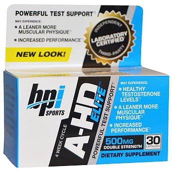 Тестостеровий бустер BPI Sports A-HD Elite 30 капсул (4384302738)