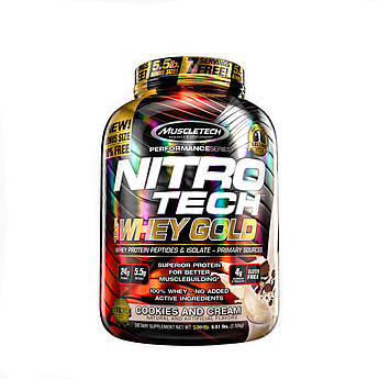 Протеїн MuscleTech Nitro-Tech Whey Gold 2510 г Печиво (4384300938)