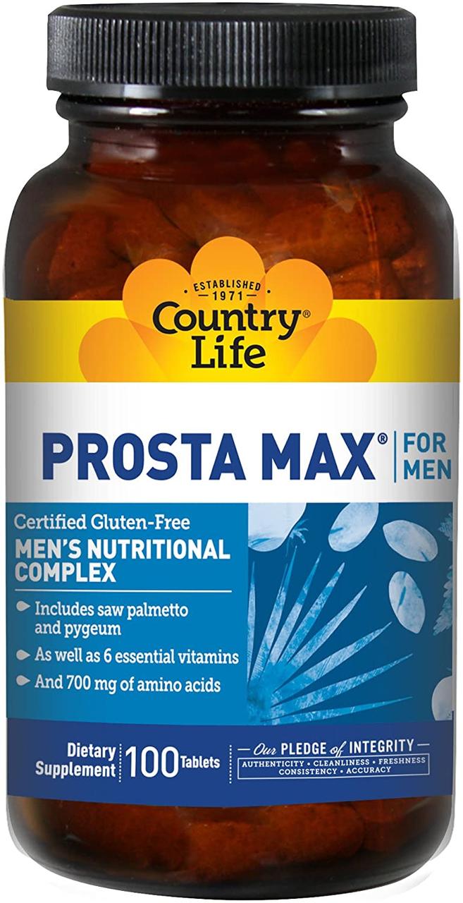 Тестостеровий бустер Country Life Prosta Max For Men 100 таблеток (4384302777)