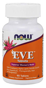 Вітаміни NOW Eve women's Multiple Vitamin Tablets 90 таблеток (4384301009)