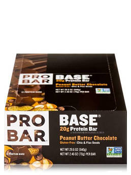 Протеїновий батончик PROBAR BASE Protein Bar 12шт по 70 г арахісове масло-шоколад (4384301048)