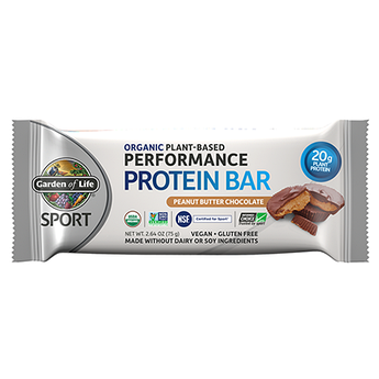 Протеїновий батончик Garden of Organic Life Plant-Based Performance Protein Bars 12 шт 75 г арахісове