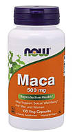 Экстракт NOW Maca 500 mg Veg Capsules 100 капсул (4384301175)