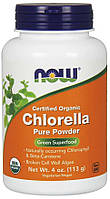 Специальный продукт NOW Chlorella Powder Organic 113 г Без вкуса (4384301187)