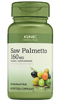 Тестостеровий бустер GNC Saw Palmetto Extract 60 капсул (4384303363)