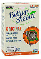 Специальный продукт NOW BetterStevia Packets 100 пакетов (4384302302)