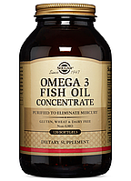 Витамины Solgar Omega-3 Fish Oil Concentrate 120 капсул (4384302460)