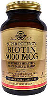 Витамины Solgar Biotin 5000 mcg Vegetable Capsules 100 капсул (4384302462)