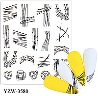 Водный слайдер для дизайна ногтей YZW-3580