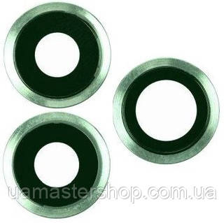 Скло камери iPhone 11 Pro/11 Pro Max зелене Matte Midnight Green + кільце комплект 3, фото 1