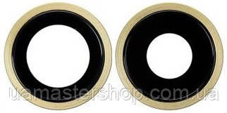 Скло камери iPhone 11 жовте + кільце комплект 2, фото 1