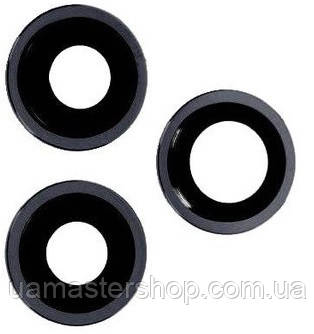 Скло камери iPhone 12 Pro сіре Graphite + кільце комплект 3, фото 1