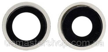 Скло камери iPhone 12/12 mini біле + кільце комплект 2, фото 1