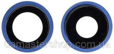 Скло камери iPhone 12/12 mini синє + кільце комплект 2, фото 1