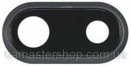 Скло камери iPhone 8 Plus чорне Space Gray + кільце, фото 1