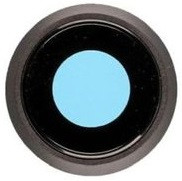 Скло камери iPhone 8/SE 2020 чорне + кільце, фото 1