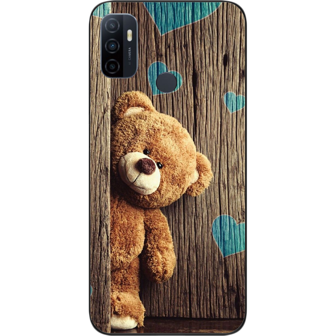 Бампер силіконовий чохол для OPPO A53 з картинкою Ведмедик, фото 1