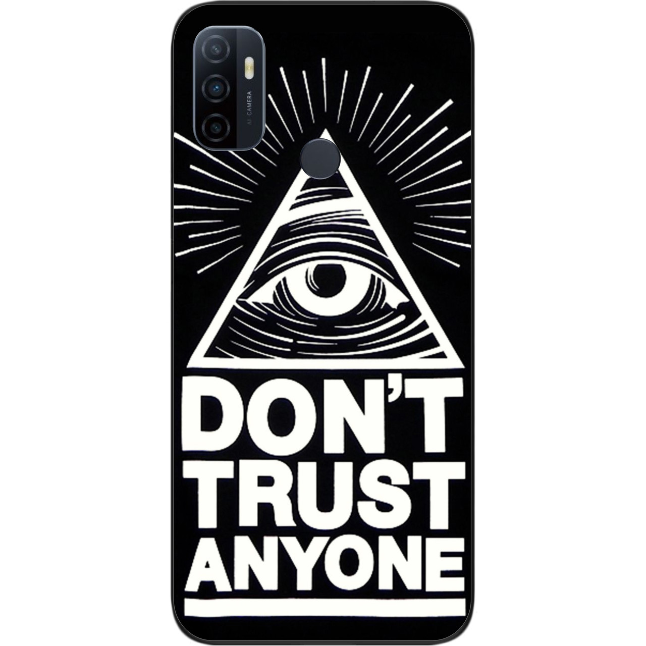 Бампер силіконовий чохол для OPPO A53 з картинкою Очей, фото 1