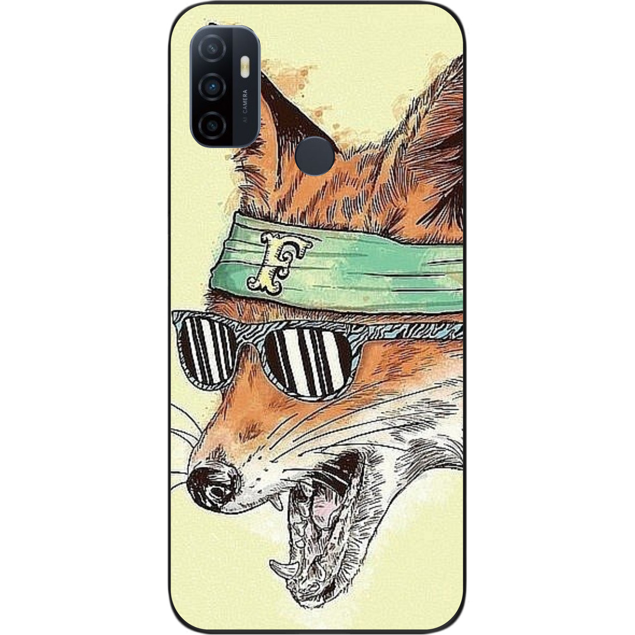 Оригінальний чохол для OPPO A53 з картинкою Лис, фото 1