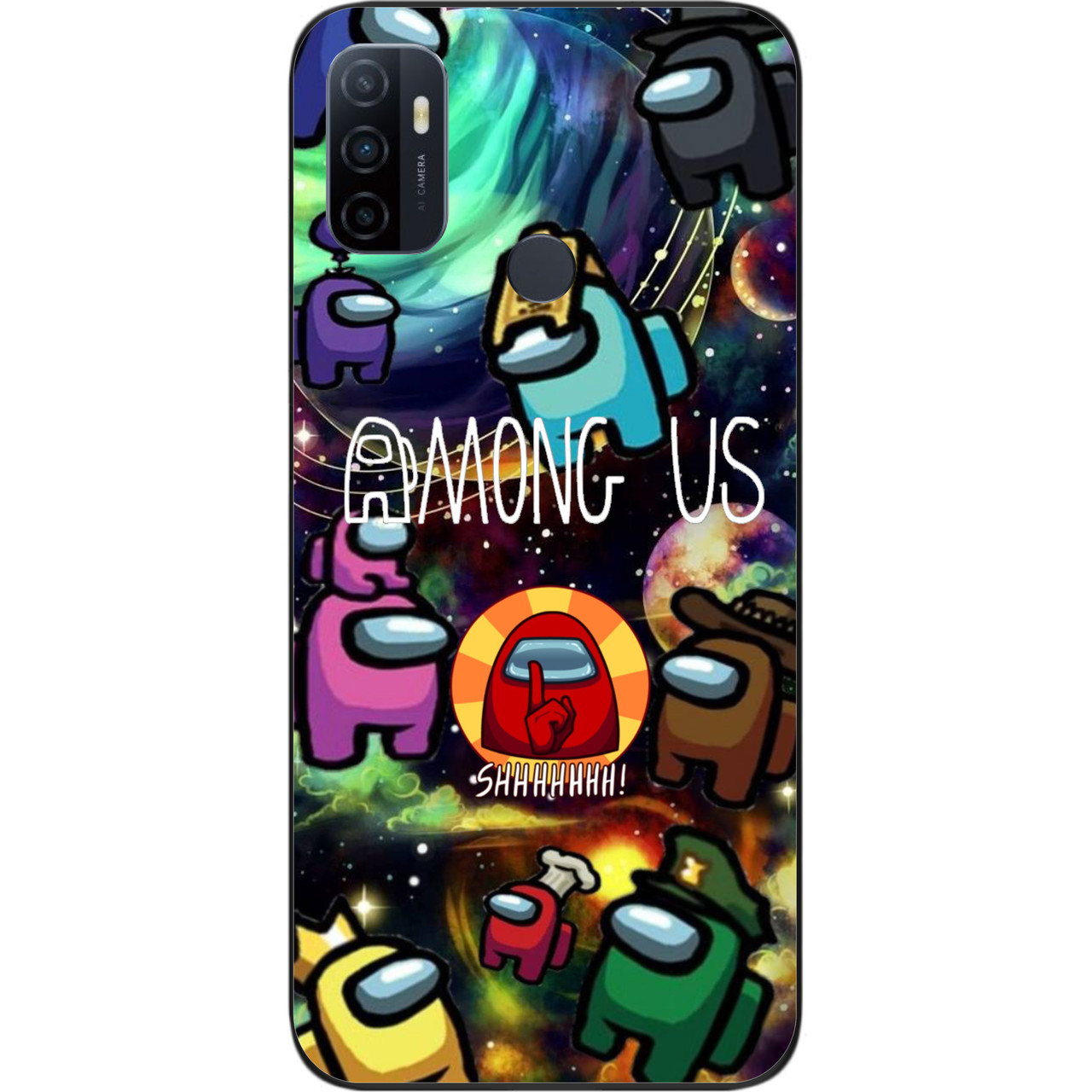 Силіконовий чохол для OPPO A53 з картинкою Among us Серед нас, фото 1