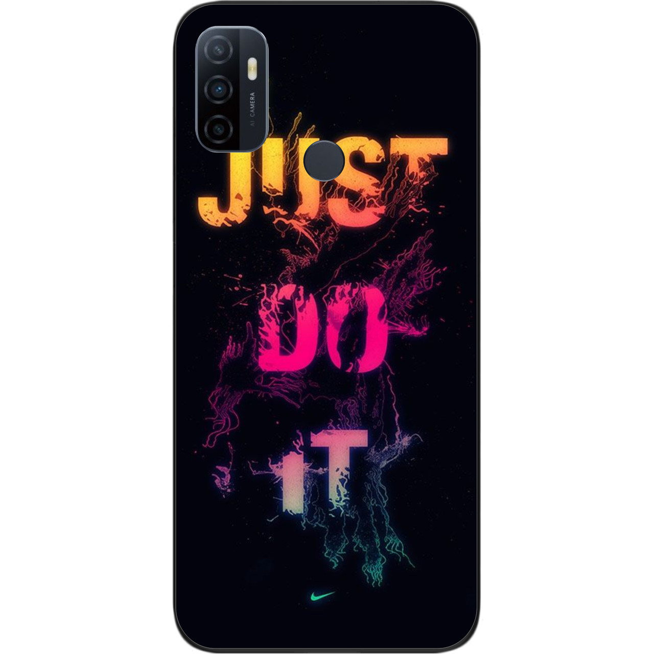 Силиконовый чехол для OPPO A53 с картинкой Just do it