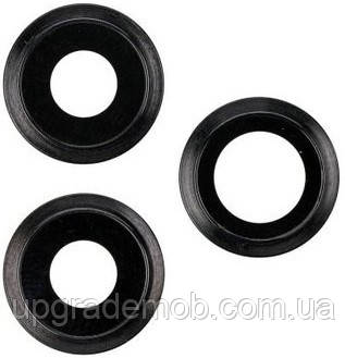 Скло камери iPhone 11 Pro/11 Pro Max чорне Matte Space Gray + кільце комплект 3, фото 1