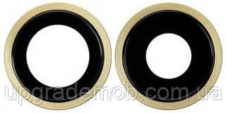 Скло камери iPhone 11 жовте + кільце комплект 2, фото 1