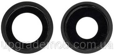 Скло камери iPhone 12/12 mini чорне + кільце комплект 2, фото 1