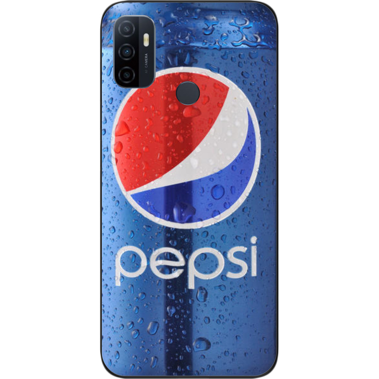 Силіконовий чохол для OPPO A53 з картинкою Pepsi, фото 1