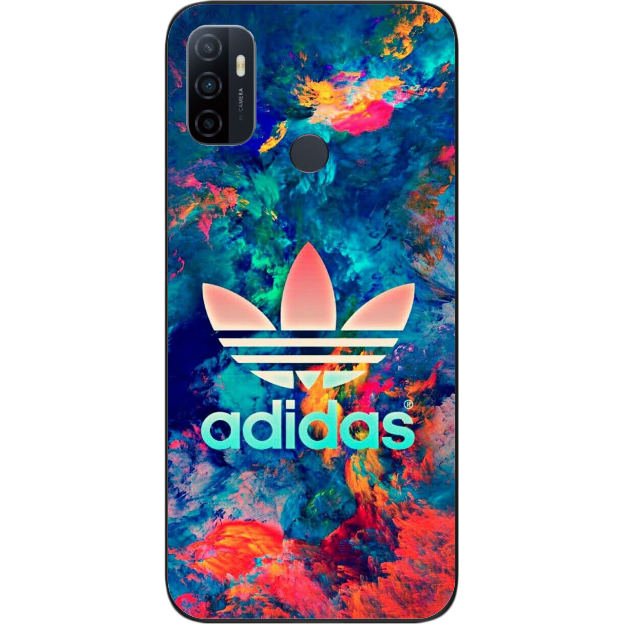 Силіконовий чохол для OPPO A53 з картинкою Adidas, фото 1