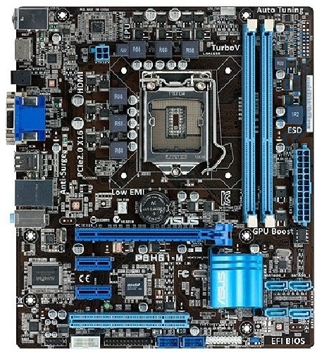 НАДІЙНА Мат. ПЛАТА s1155 ASUS P8H61-M з HDMI, DDR3, Підтримує Core- i7,i5,i3 3-го ПОКОЛІННЯ з ГАРАНТІЄЮ, фото 1