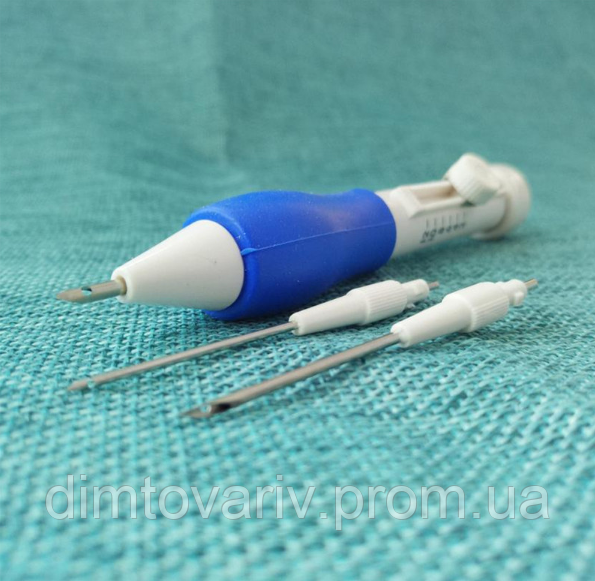 Голка для килимової вишивки ручне, ручка для вишивки + 3 голки - фото 1 - id-p1437220531