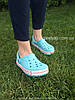 Сабо Crocs Bayaband Kids Clog 25 р 14.1-14.9 см Блакитні 205100-4O9-C8 Ice/Blue, фото 9