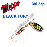 Блесна Mepps Black fury miedz/seledynowe-chartr. 3/6,5g