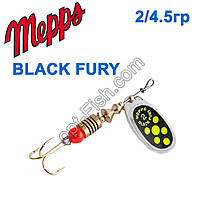 Блесна Mepps Black fury srebrny/seledynowe-chartr. 2/4,5g