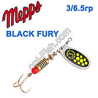Блесна Mepps Black fury srebrny/seledynowe-chartr. 3/6,5g