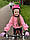 Велорукавички дитячі PowerPlay 003 Милі звірята 2XS, фото 4