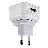 Набор 2 в 1 СЗУ With Type-C Cable 110-240V MY-A302Q, 1 x USB, 18W, Output: DC 3.6-6V/3A  6-9V/2A 9-12V/1.5A,